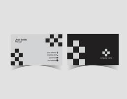 moderno negocio tarjeta modelo. moderno minimalista negocio tarjeta modelo diseño. vector
