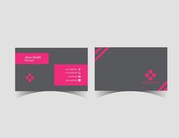 Modern business card template. Modern minimalist business card template design. vector