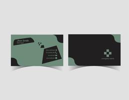 Modern business card template. Modern minimalist business card template design. vector