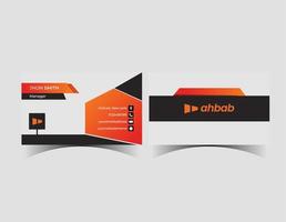 modern business card design template. Corporate business card. vector