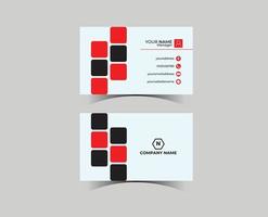 modern corporate business card template. business card design. modern visiting card. vector