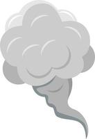 stylized white cloud. Cartoon smoke or fog. Smoke bubble comic, illustration of smoke after power explosion vector