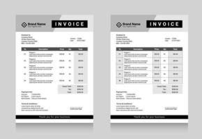 Business Invoice Template Design vector