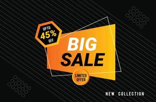 Vector big sale promotion banner