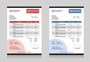 New Invoice Template Design 2023 vector