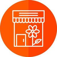 Flower Shop Vector Icon Design