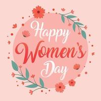 Vector Happy Women's Day Social Post Illustration
