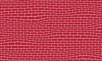 red brick wall background vector texture with brick size distortion