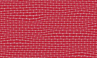 red brick wall background vector texture with brick size distortion