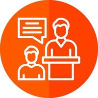 Job Interview Vector Icon Design