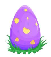 dino egg in grass vector