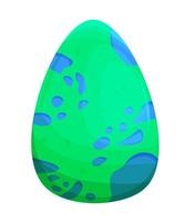 Green dino egg vector