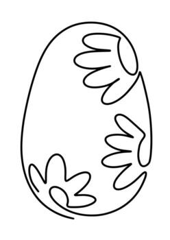 Easter egg continuous vector