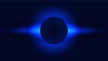 Circle banner with color gradient isolated on black background vector