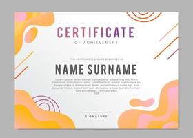 abstract award certificate simple background vector