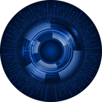 recorte de ojo de tecnología moderna png