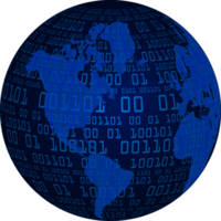 recorte de globo de mapa-múndi de tecnologia moderna png