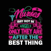 Nurse T-shirt Design vector