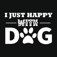 Dog T-shirt Design vector