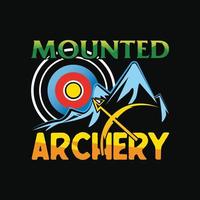 Archery T-shirt Design vector