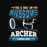 Archery T-shirt Design vector