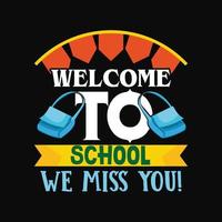 Back To School T-shirt Design vector