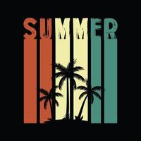 Summer T-shirt Design vector