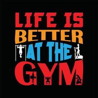 Gym T-shirt Design vector