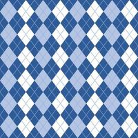 Blue White Seamless Argyle Pattern vector