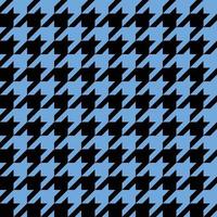 Seamless Blue And Black Houndstooth Pattern vector