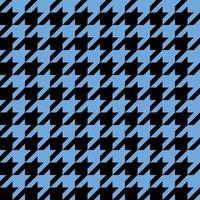 Seamless Blue And Black Houndstooth Pattern vector