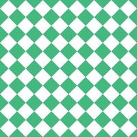 Green And White Seamless Diagonal Checkered And Squares Pattern vector
