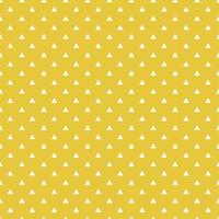 White Seamless Triangles Pattern On Yellow Background vector