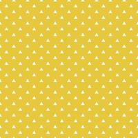 White Seamless Triangles Pattern On Yellow Background vector