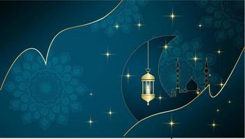 Eid Mubarak And Ramadan Kareem  Backgrounds vector