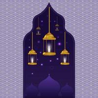 Eid Mubarak And Ramadan Kareem  Backgrounds vector