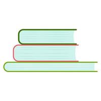 Book stack of books pages vector