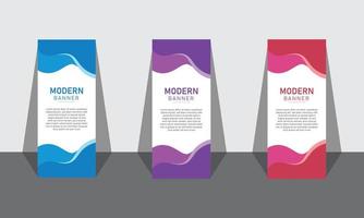 Modern Business Roll up banner Design vector