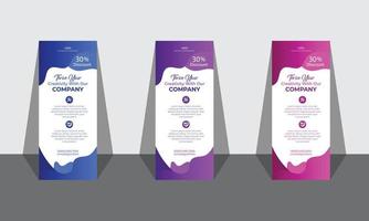 Modern Business Roll up banner Design vector