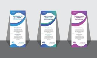 Modern Business Roll up banner Design vector