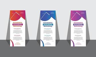 Modern Business Roll up banner Design vector