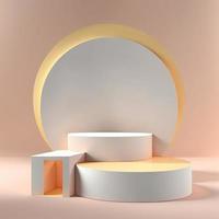 Geometric luxury podium product display photo