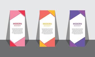 Modern Business Roll up banner Design vector