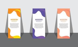 Modern Business Roll up banner Design vector