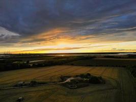 Old Suffolk gun emplacement at sunset photo