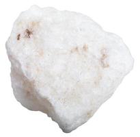 white anhydrite stone isolated photo