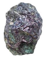 bornite mineral stone copper ore isolated photo