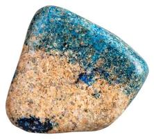 polished azurite Chessylite mineral gem stone photo