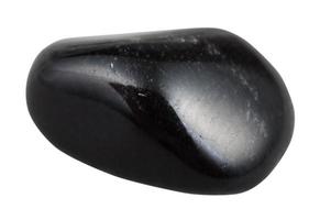 polished black obsidian gemstone from Mexico photo