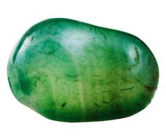 pulido verde ágata mineral joya Roca foto